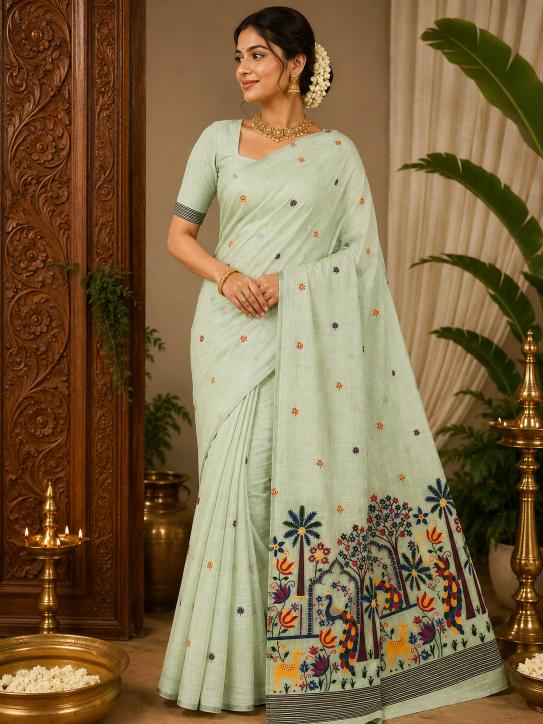 Nivara shahi peacock wholesale saree price list